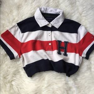 Tommy hilfiger cropped polo